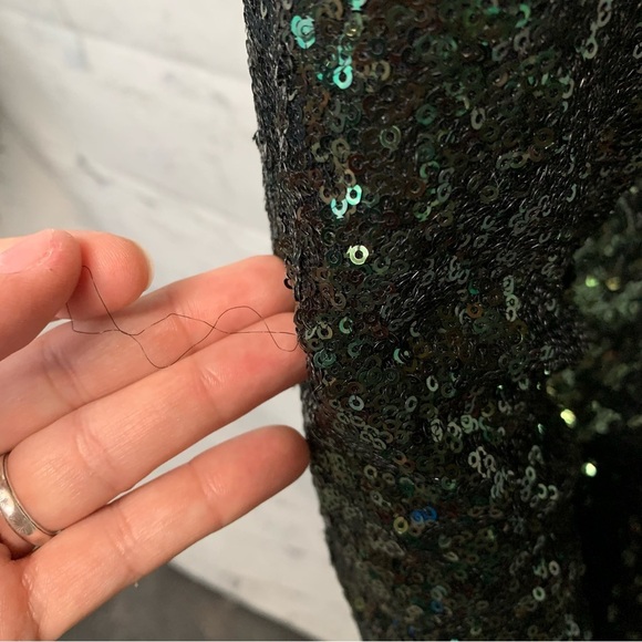 Green Sequined Dress - Picture 3 of 4